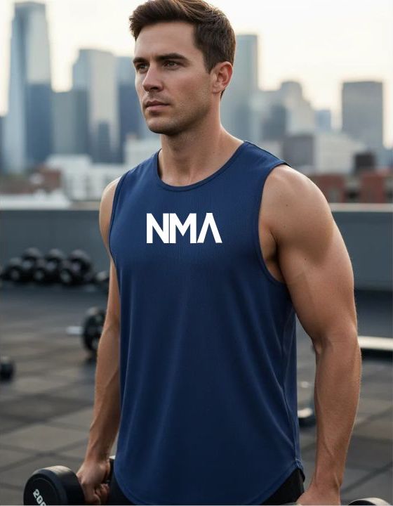 NOMADABS MENS BLUE TANK